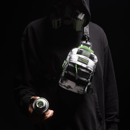 4L Mini Tactical Sling Bag Graffiti Green - Image 4