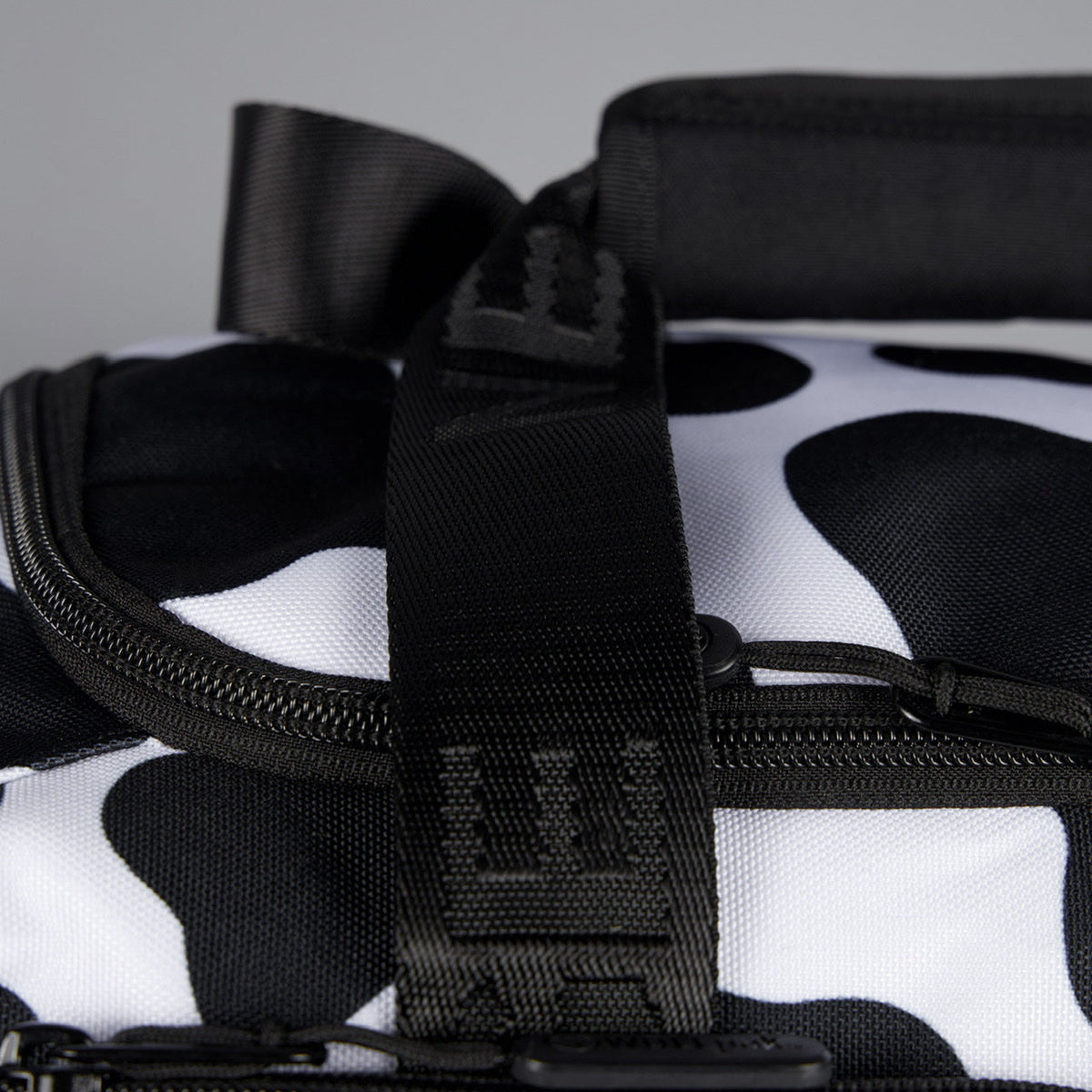 20L Mini Duffle Bag Black White Cow - Image 30