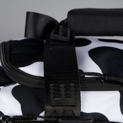 20L Mini Duffle Bag Black White Cow - Image 30