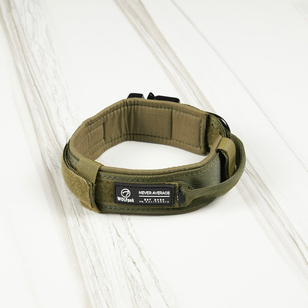 Tactical Nylon Dog Collar Green - Image 7