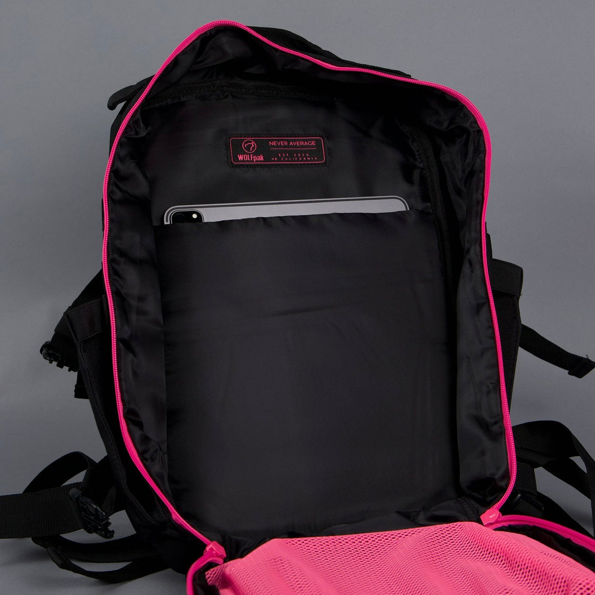 25L Backpack Black Neon Pink - Image 8