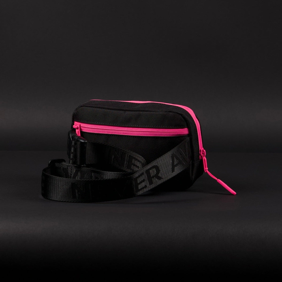 Crossbody Pack Black Neon Pink - Image 2