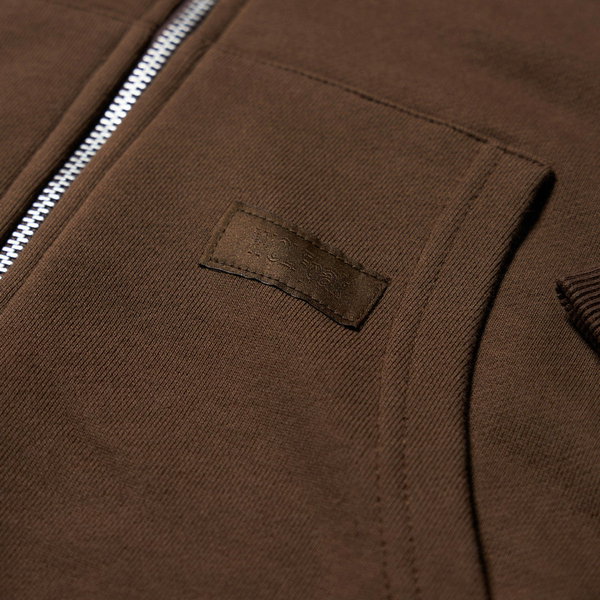 Mocha Brown Zip Up Hoodie (SALE) - Image 7