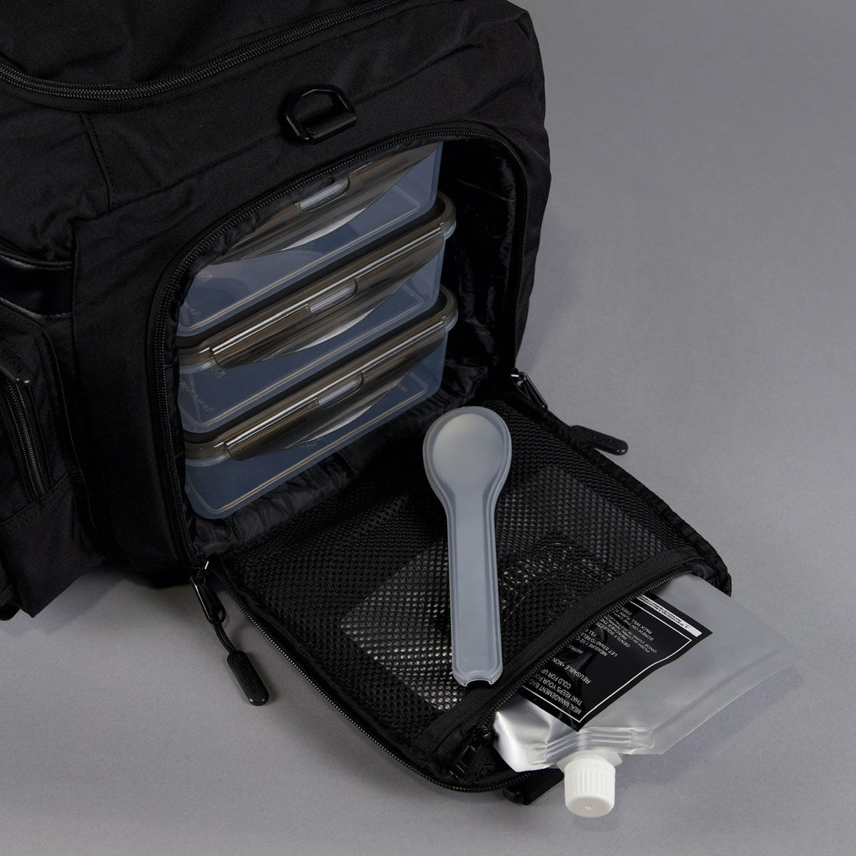 40L Alpha Black Meal Management Duffle Bag - Image 17