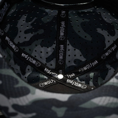 Flat Bill Snapback Hat Gunmetal Camo - Image 5