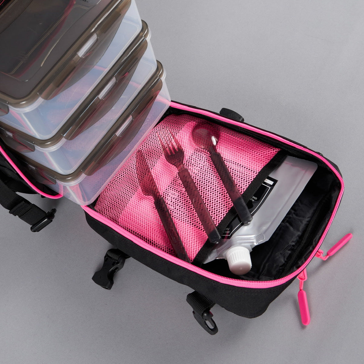 9L Mini Black Neon Pink Meal Prep Management - Image 16