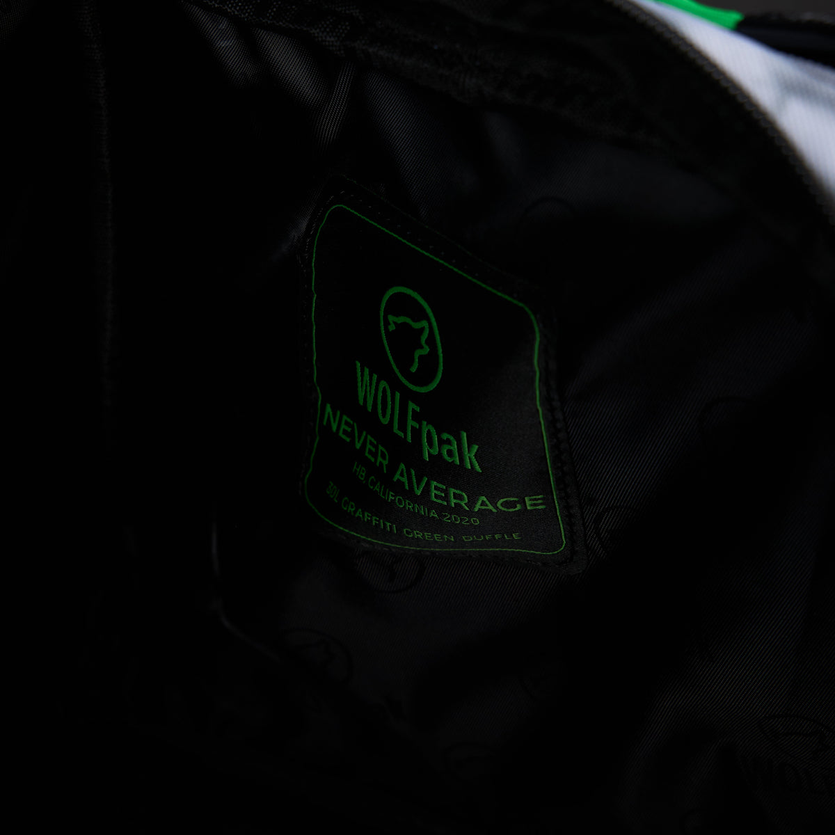 30L Perfect Duffle Bag Graffiti Green - Image 26