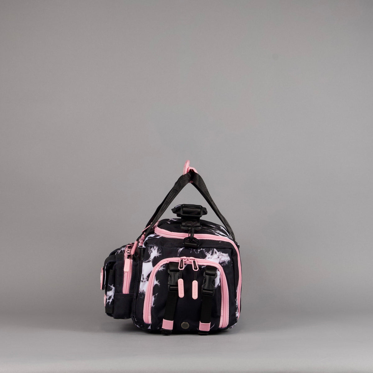 20L Mini Duffle Bag Black Lightning Knockout Pink - Image 9