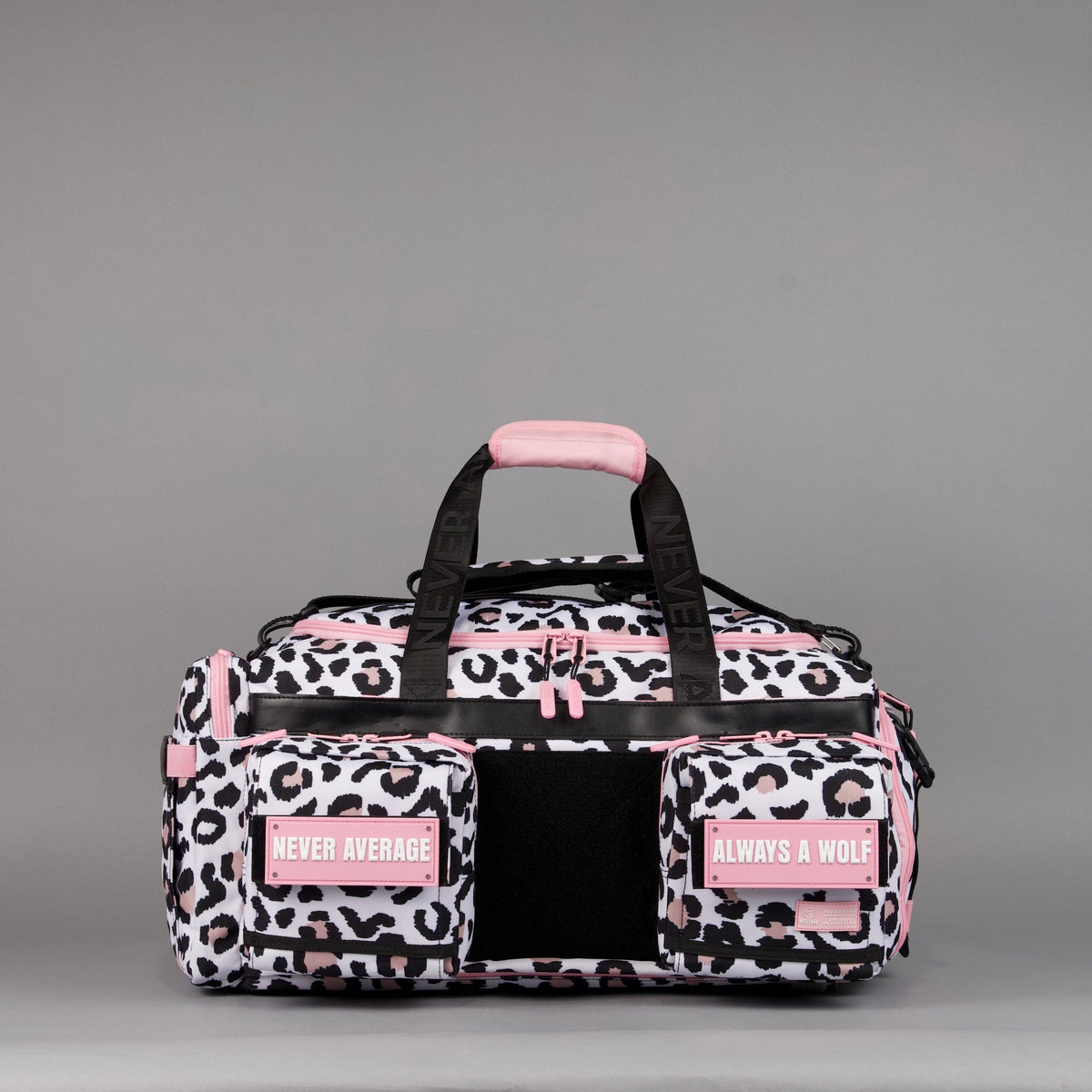 40L Ultimate Duffle Bag Leopard Pink Zip - Image 3