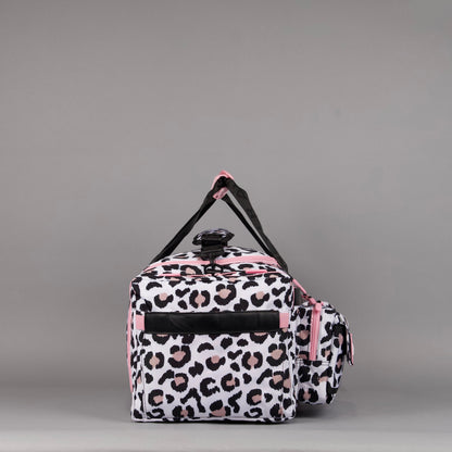 40L Ultimate Duffle Bag Leopard Pink Zip - Image 5