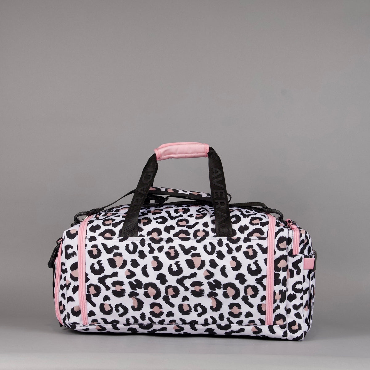 40L Ultimate Duffle Bag Leopard Pink Zip - Image 6
