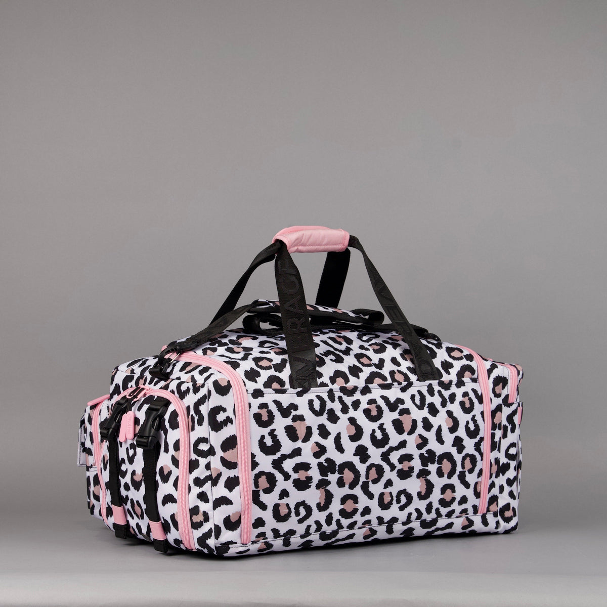 40L Ultimate Duffle Bag Leopard Pink Zip - Image 7