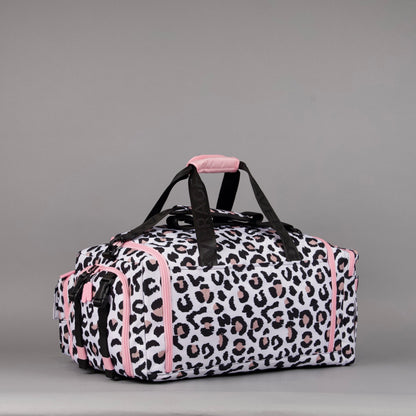 40L Ultimate Duffle Bag Leopard Pink Zip - Image 7
