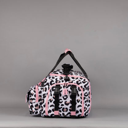 40L Ultimate Duffle Bag Leopard Pink Zip - Image 8