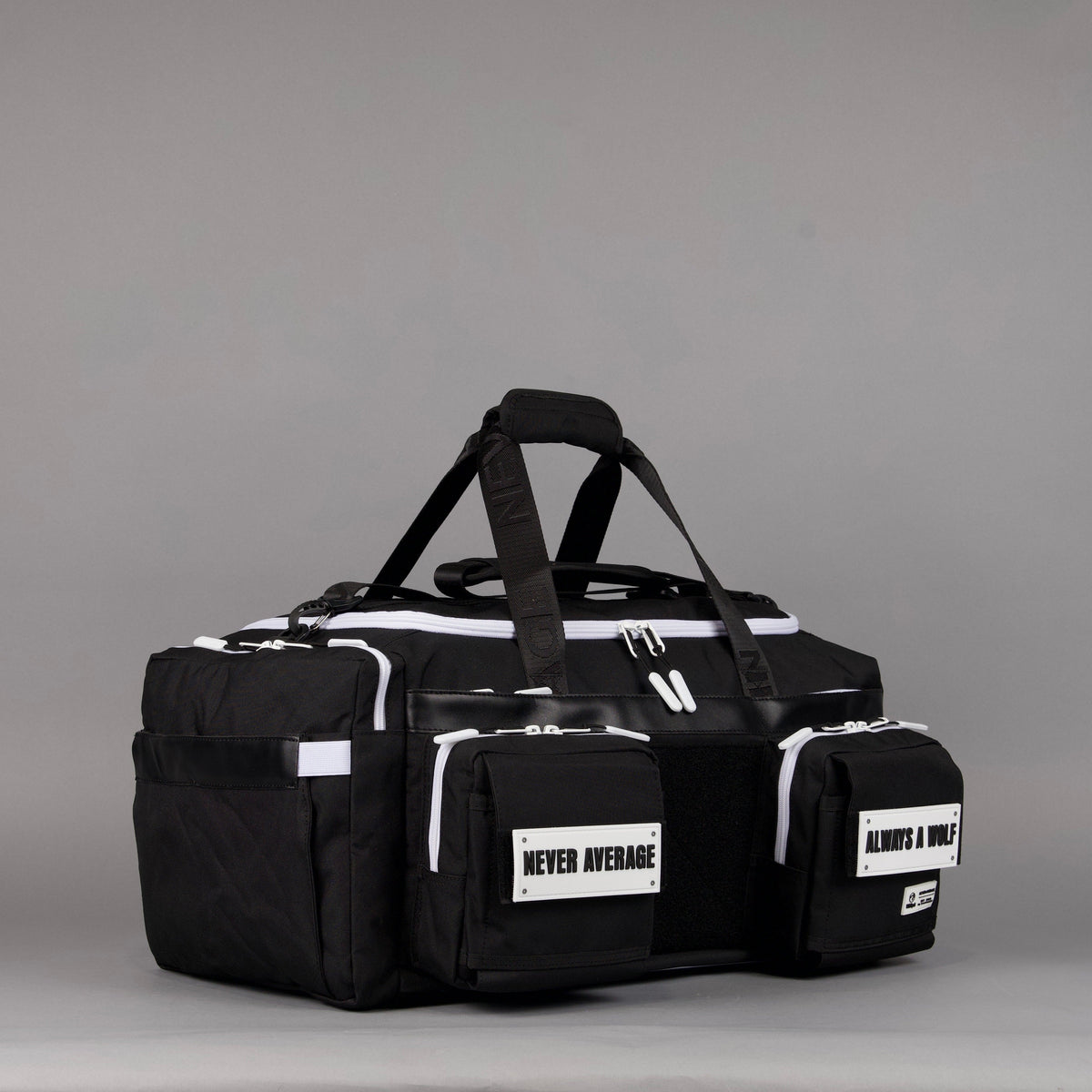 40L Ultimate Duffle Bag Alpha Black White Accents - Image 4
