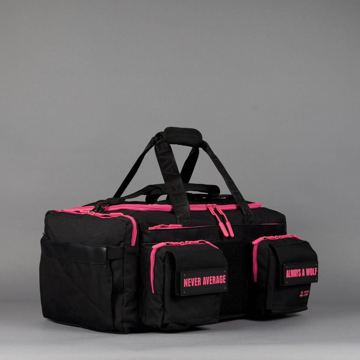 40L Ultimate Duffle Bag Black Neon Pink - Image 8