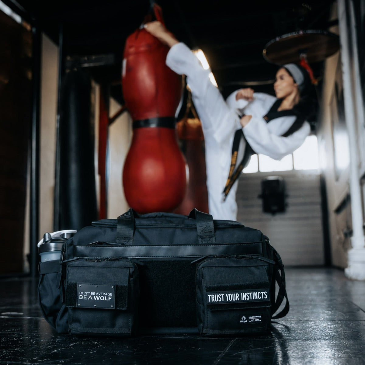 30L Perfect Duffle Bag Alpha Black - Image 3