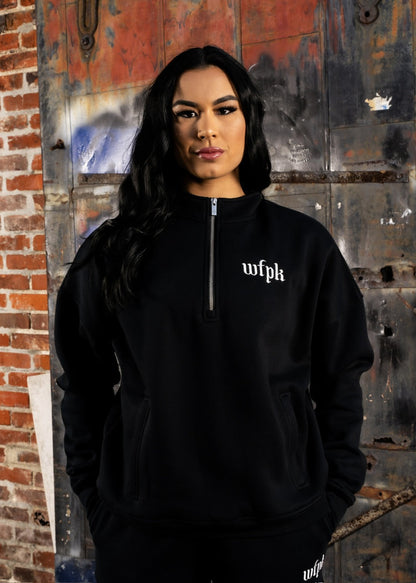 Gothic Black Quarter Zip (SALE) - Image 2
