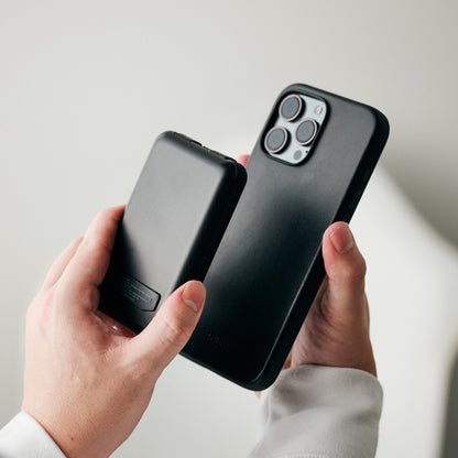 Everyday Charging Kit - iPhone 16 - Midnight Black Leather - Image 3