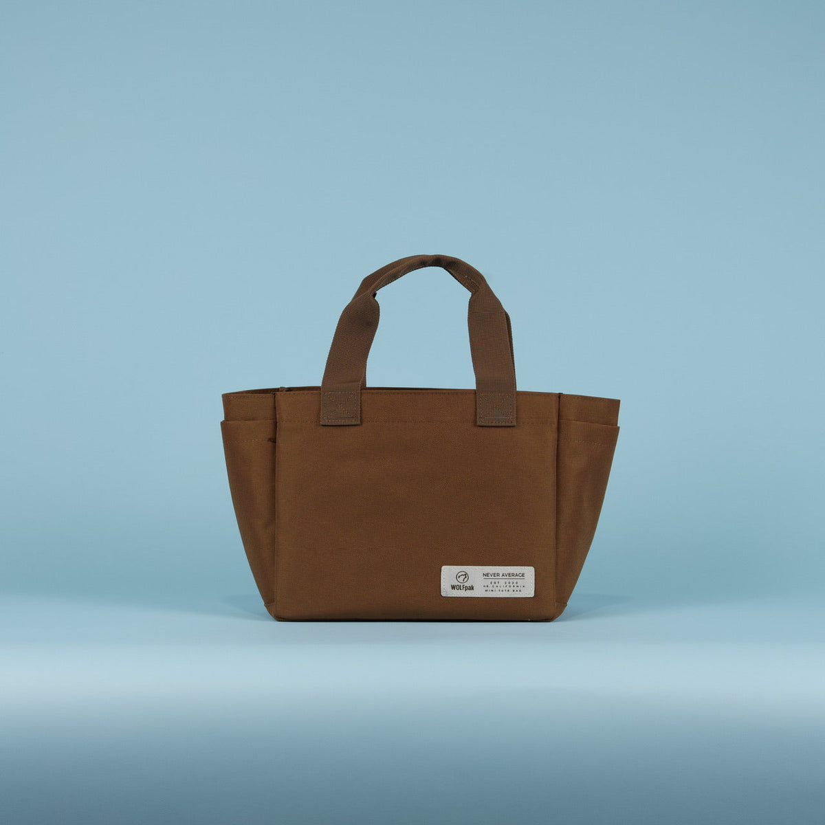 Mini Tote Bag Mocha Brown - Image 4
