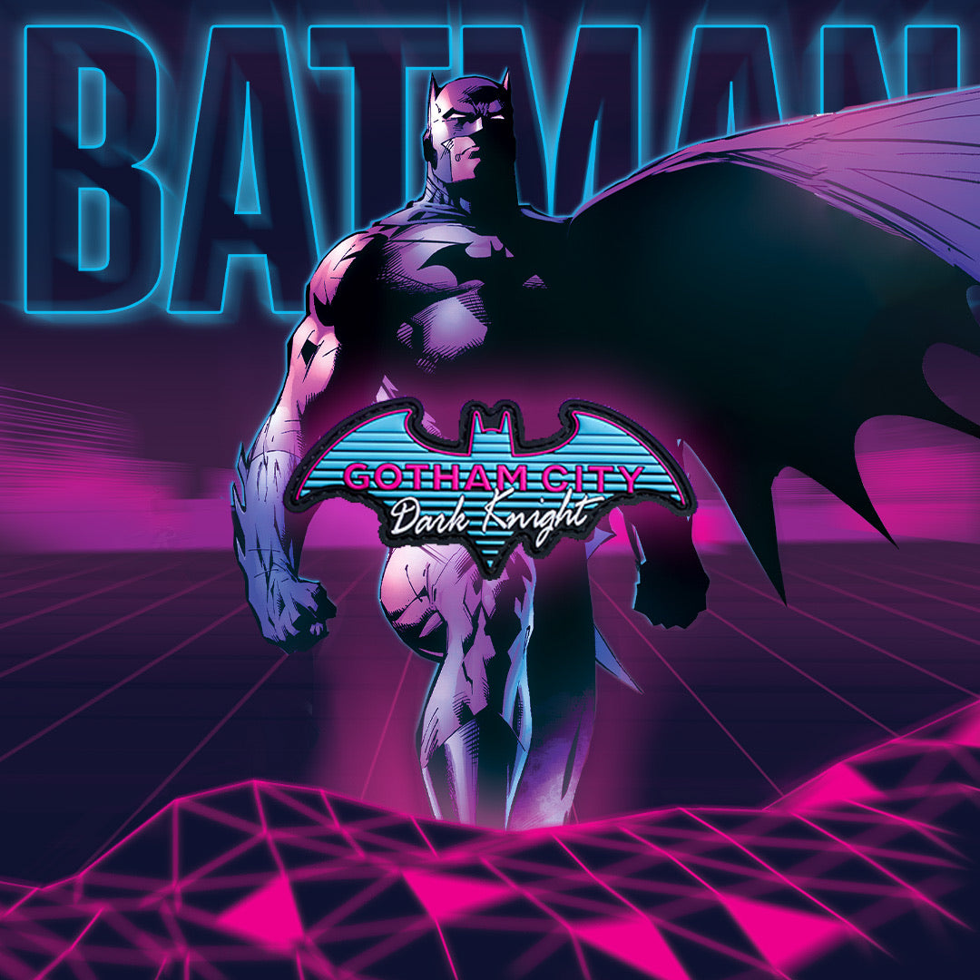 Gotham City Dark Knight Neon Batman Patch