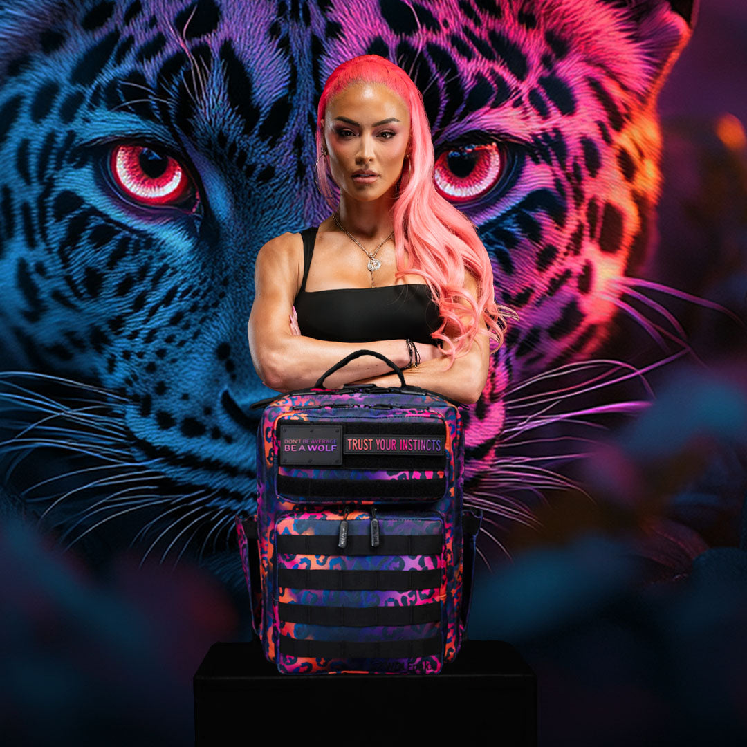 15L Backpack Neon Leopard