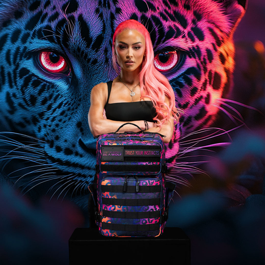 35L Backpack Neon Leopard