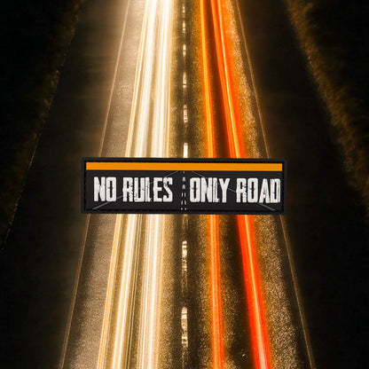 Orange Turbo No Rules Only Road Patch