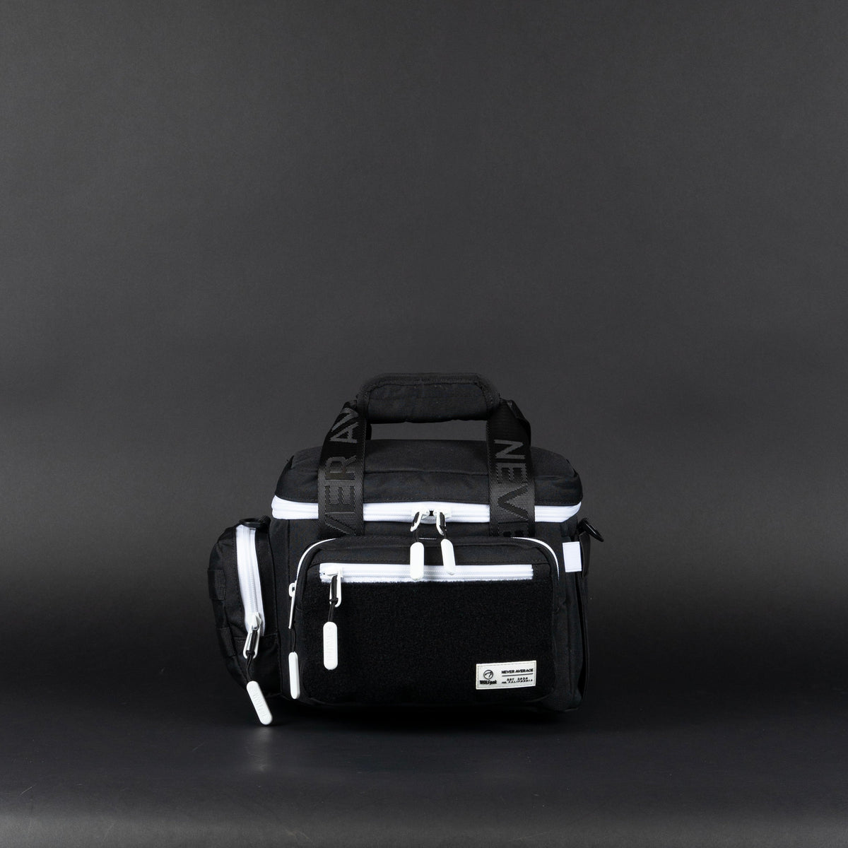 9L Alpha Black with White Accents Mini Tactical Lunch Box - Image 3