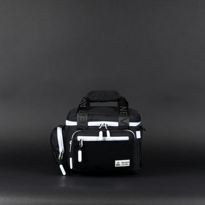 9L Alpha Black with White Accents Mini Tactical Lunch Box - Image 3