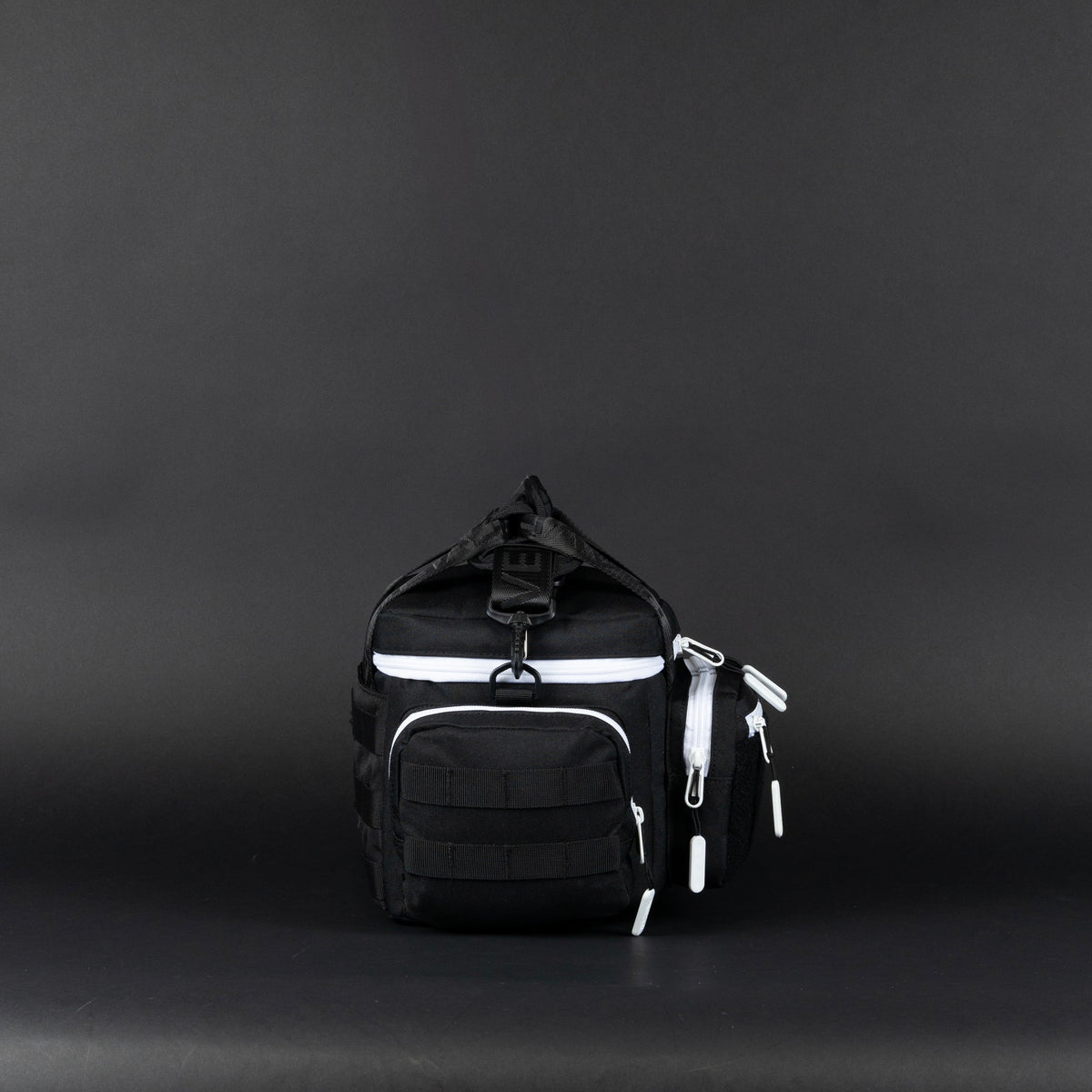 9L Alpha Black with White Accents Mini Tactical Lunch Box - Image 4