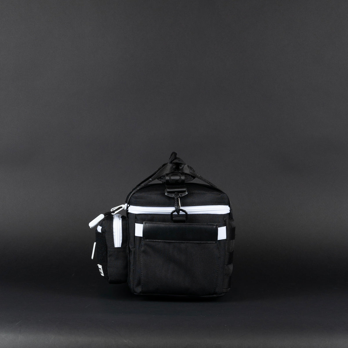 9L Alpha Black with White Accents Mini Tactical Lunch Box - Image 5