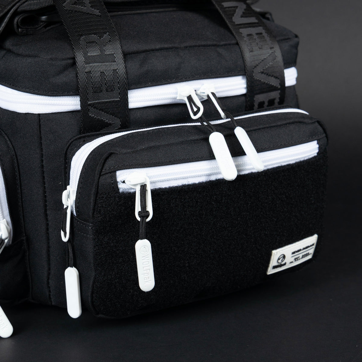 9L Alpha Black with White Accents Mini Tactical Lunch Box - Image 7