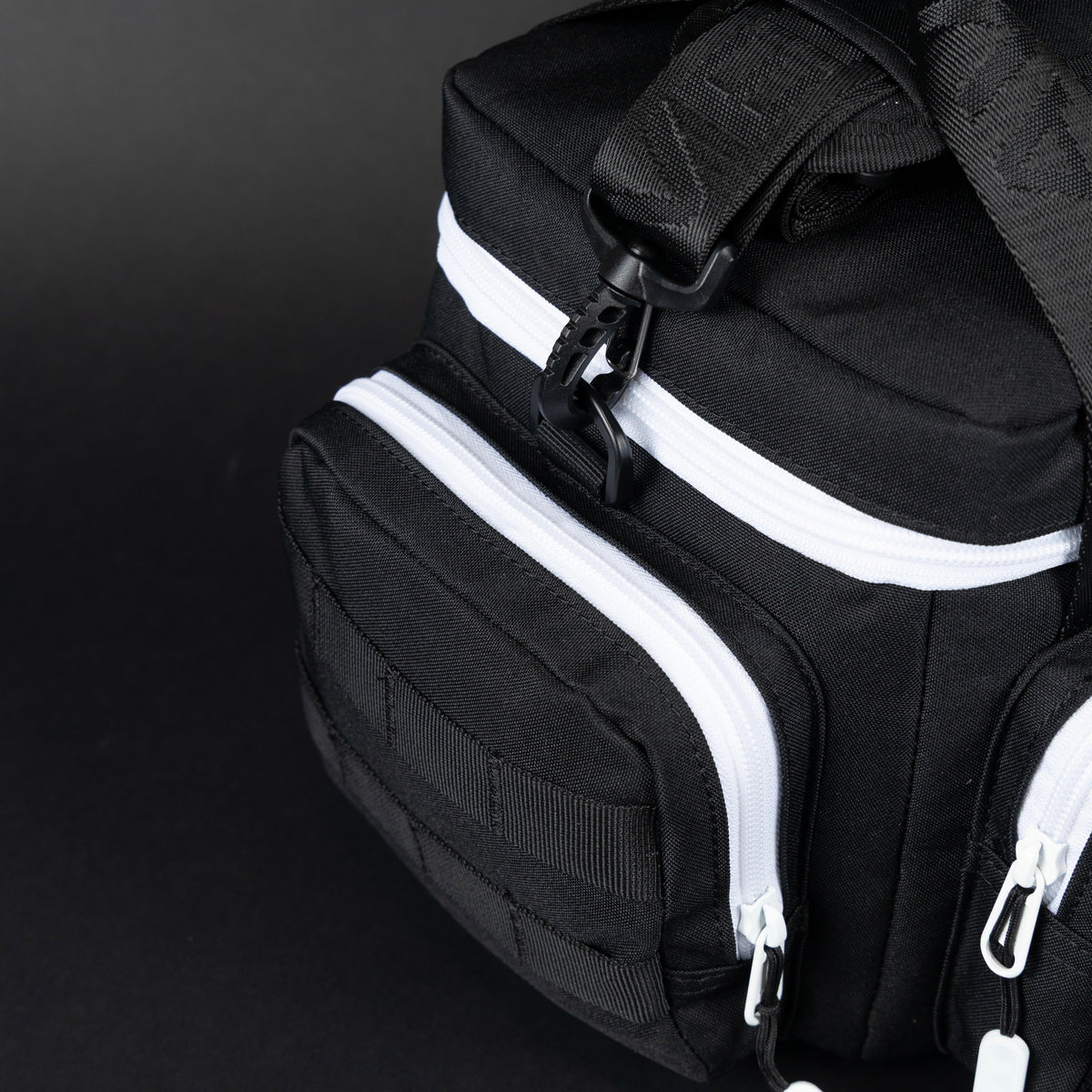 9L Alpha Black with White Accents Mini Tactical Lunch Box - Image 9