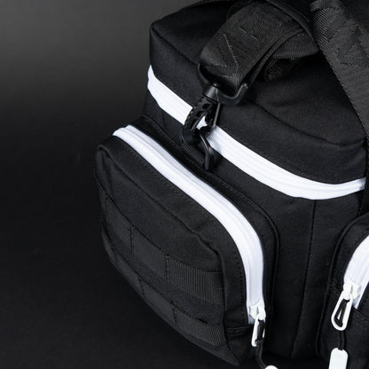 9L Alpha Black with White Accents Mini Tactical Lunch Box - Image 9