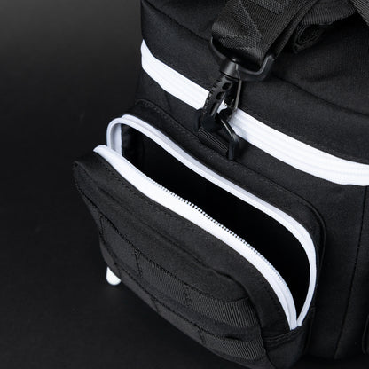 9L Alpha Black with White Accents Mini Tactical Lunch Box - Image 10