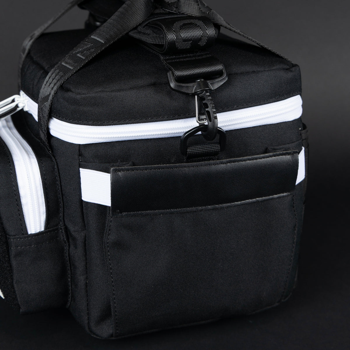 9L Alpha Black with White Accents Mini Tactical Lunch Box - Image 11