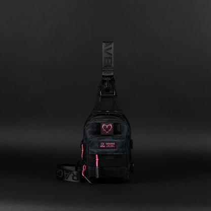 4L Mini Tactical Sling Bag Black Hearts - Image 7