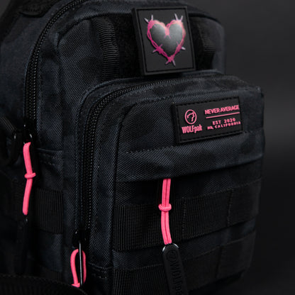 4L Mini Tactical Sling Bag Black Hearts - Image 11