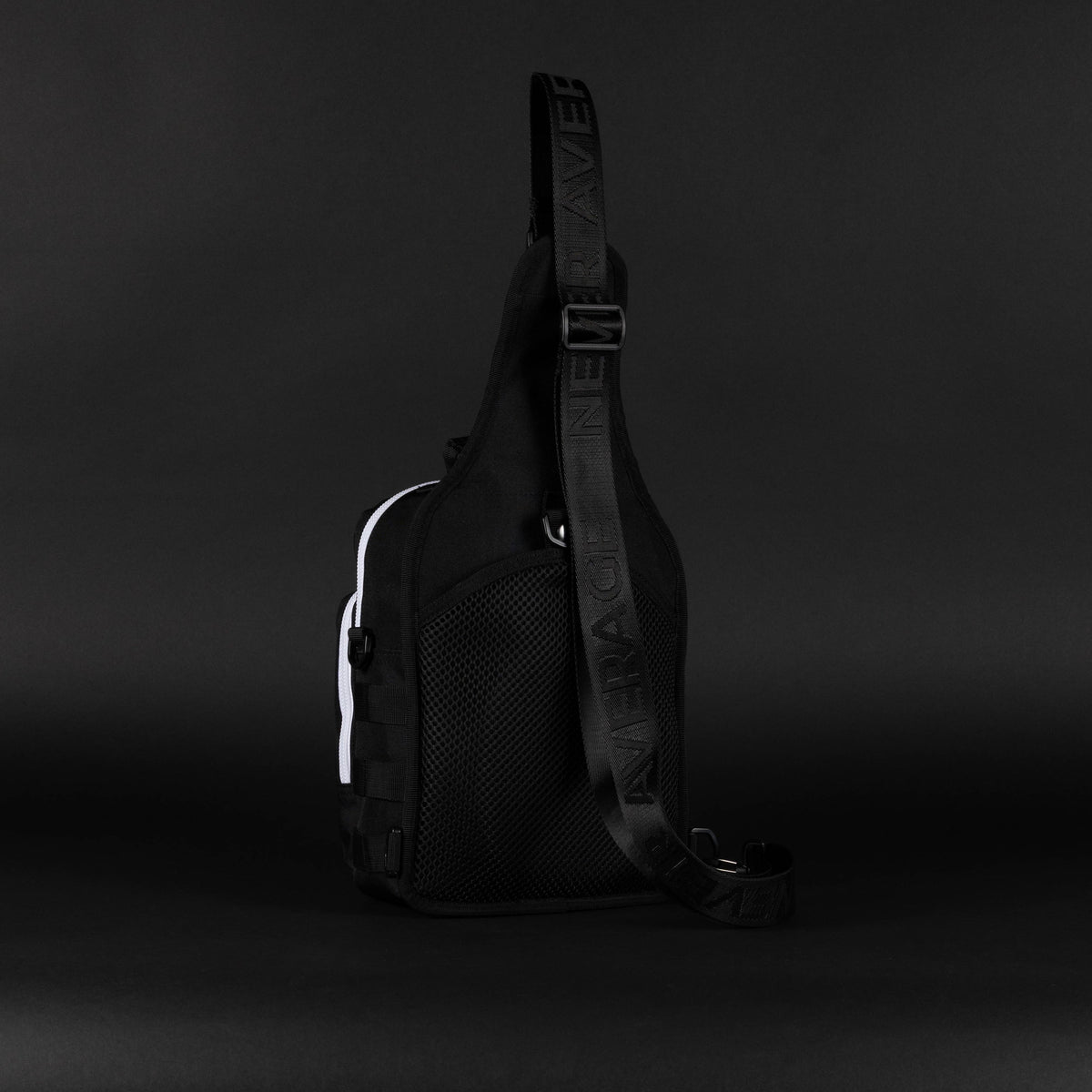 9L Tactical Sling Bag Alpha Black with White Accents - Image 5