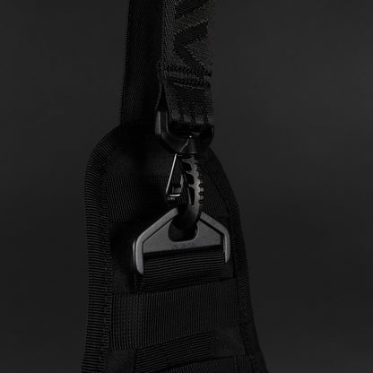 9L Tactical Sling Bag Alpha Black with White Accents - Image 7