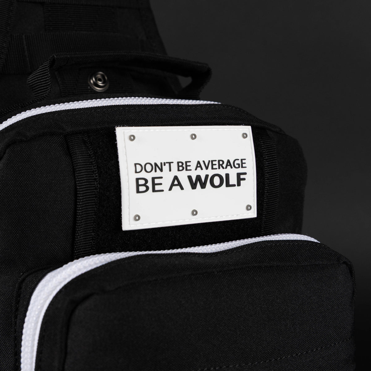 9L Tactical Sling Bag Alpha Black with White Accents - Image 8