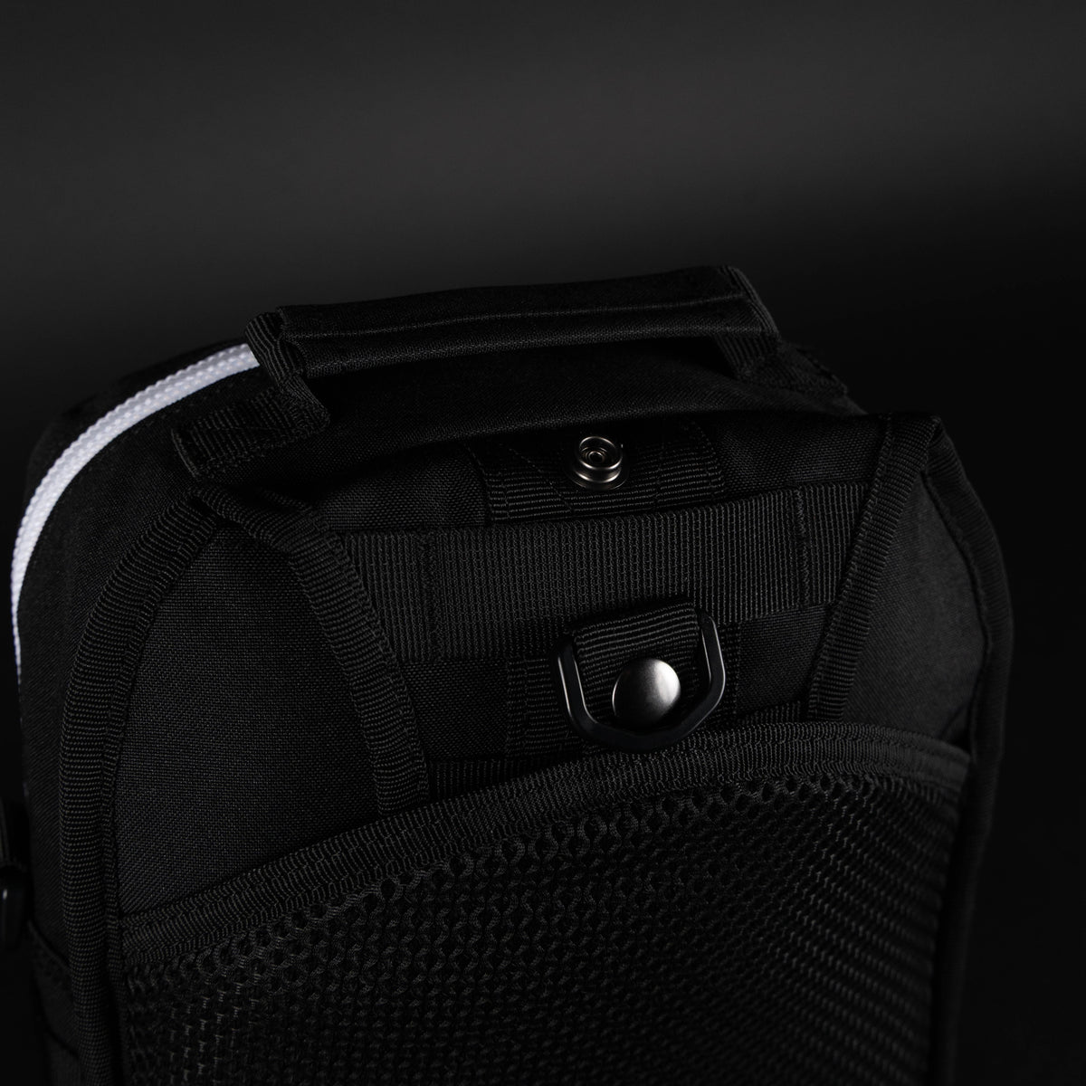 9L Tactical Sling Bag Alpha Black with White Accents - Image 11