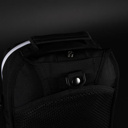 9L Tactical Sling Bag Alpha Black with White Accents - Image 11