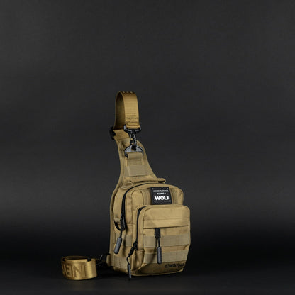 4L Mini Tactical Sling Bag Khaki - Image 8