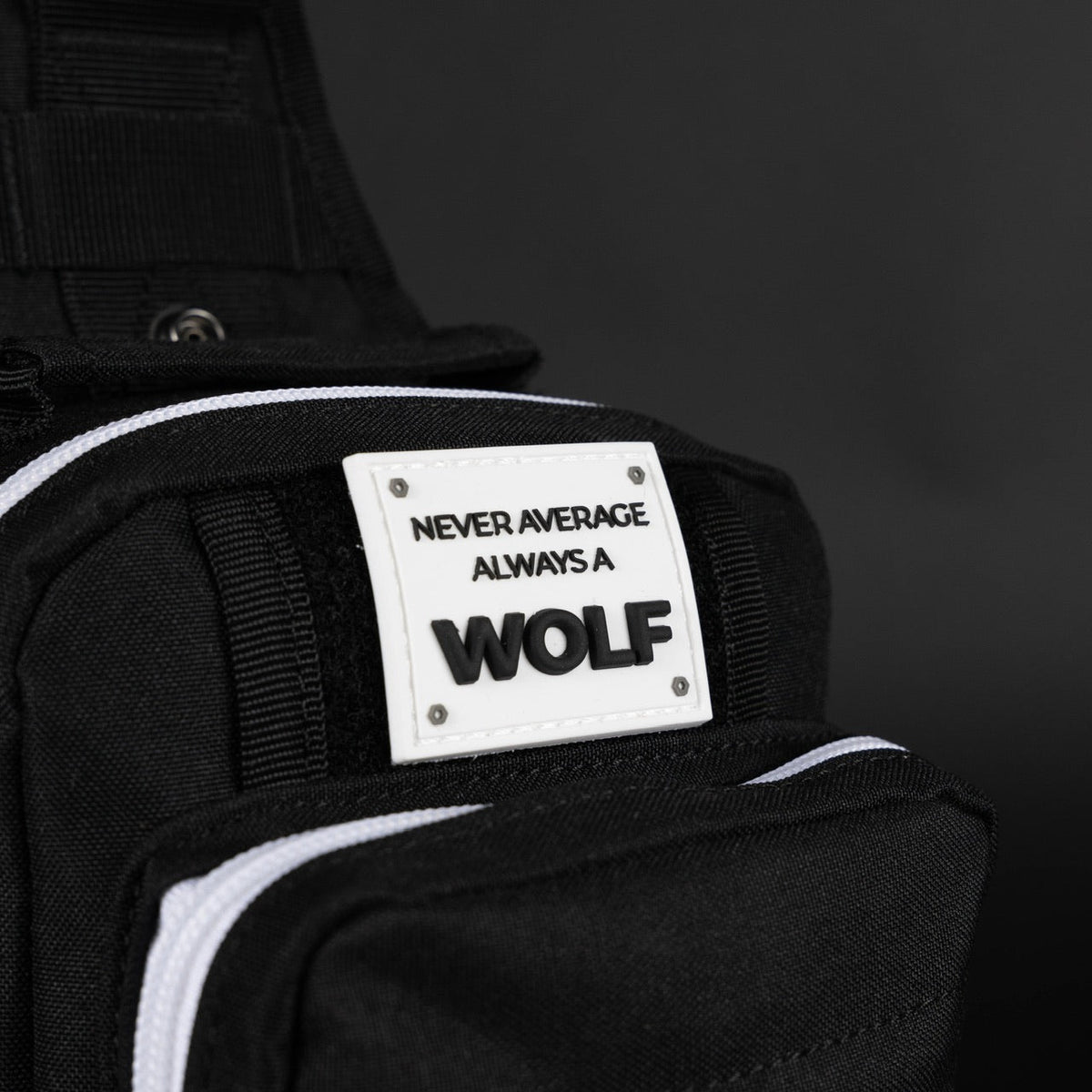 4L Mini Tactical Sling Bag Alpha Black White Accent - Image 12