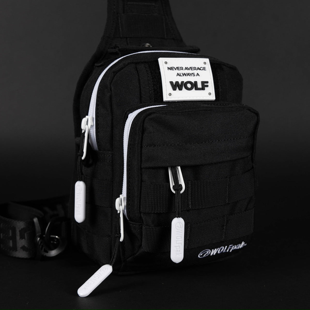 4L Mini Tactical Sling Bag Alpha Black White Accent - Image 10