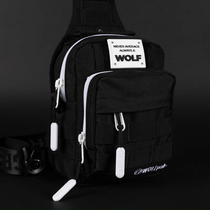 4L Mini Tactical Sling Bag Alpha Black White Accent - Image 10