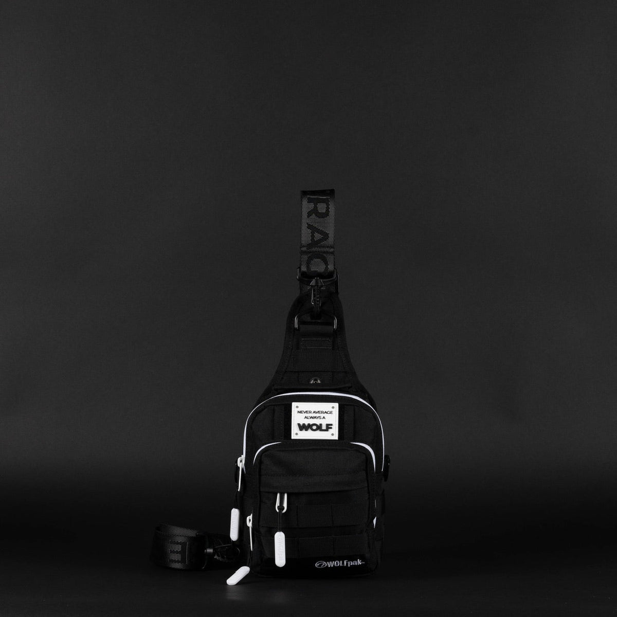 4L Mini Tactical Sling Bag Alpha Black White Accent - Image 7