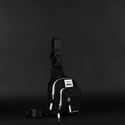 4L Mini Tactical Sling Bag Alpha Black White Accent - Image 8
